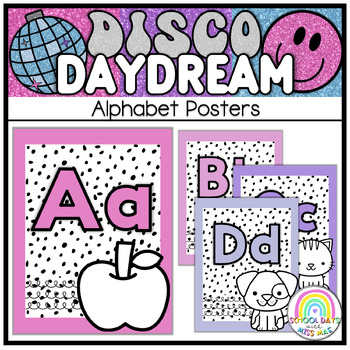 Preview of Alphabet Posters // Disco Daydream Collection