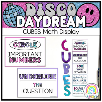 Preview of CUBES Math Display // Disco Daydream Collection