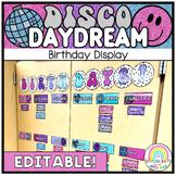 Birthday Display EDITABLE // Disco Daydream Collection