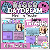 Meet the Teacher Newsletter EDITABLE // Disco Daydream Collection