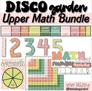 Preview of Disco Garden // Upper Math Bundle
