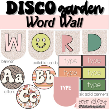 Preview of Disco Garden // Word Wall