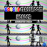 Disco Google Classroom Header | Animated