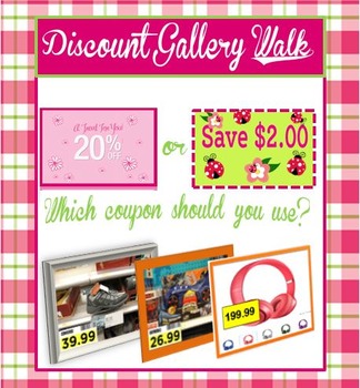 Preview of Discount Gallery Walk 7.RP.1- Freebie!