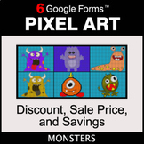 Discount, Sale Price, Savings - Pixel Art Math | Google Forms