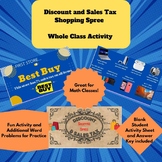Discount & Sales Tax- SHOPPING SPREE-Sales Price, Consumer