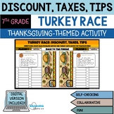 Discount, Taxes, Tips (Percents) Thanksgiving Race Self-Ch