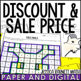 Discount and Sale Price Activity and Worksheet Bundle