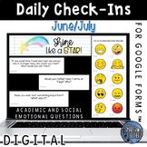 Digital Daily Check In - June and July
