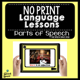 No Print Language Lessons: Parts of Speech | Teletherapy |