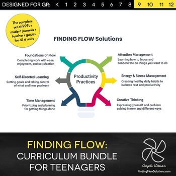 Preview of Discounted Bundle: All 6 units of High School Finding Flow Solutions