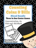 New Years Money Bills and Coins Center Games for Go Fish O