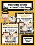 New Year's Themed Three Center Games for Contractions BUNDLE