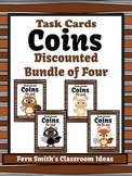 Money Task Cards for Coins BUNDLE with Recording Sheets Included