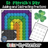 Adding and Subtracting Fractions - St. Patrick's Day