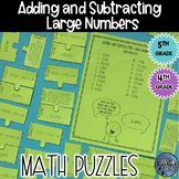 Adding and Subtracting Large Numbers Puzzle Activity