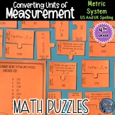 Measurement Conversion Puzzle Activity - Metric (US and UK