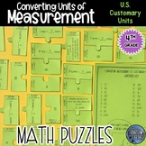 Measurement Conversion Puzzle Activity - US Customary Units
