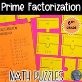 Prime Factorization Puzzle Activities
