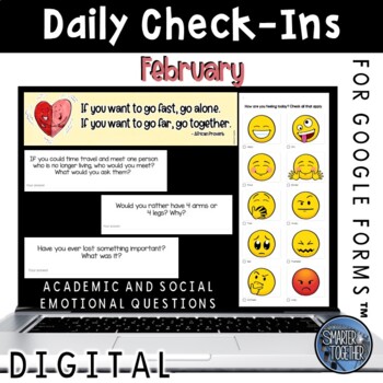 Preview of Digital Daily Check In - February SEL
