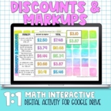 Discounts and Markups Digital Practice Activity