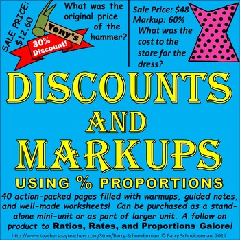 Preview of Discounts and Markups (Sale Price, Original Price, Markup and Discount Percent)