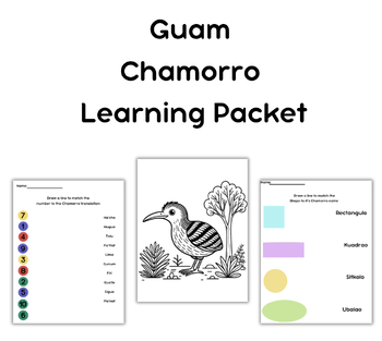 Preview of Discover Guam Bundle: Numbers, Shapes, and Coloring Fun!
