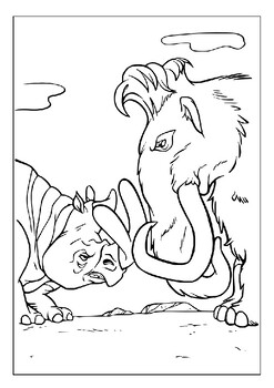 ice age 2 printable coloring pages