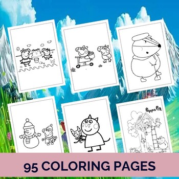 Peppa Pig And Friends Coloring Pages - 2 Free Coloring Sheets (2021)