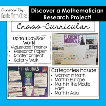 Preview of Discover a Mathematician Research Project