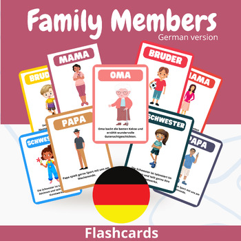 Preview of Discover family fun with our customizable matching activity! - German version