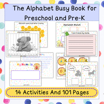 The Alphabet Busy Book, a printable ABC quiet book for Preschool and Pre-K