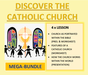 Preview of Discover the Catholic Church - Mega-Bundle (PPTs, Worksheets, Activities)