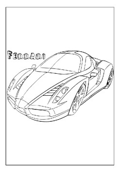 Discover the Iconic World of Ferrari with Coloring Pages Collection for ...