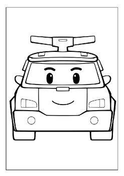 Robocar Poli coloring pages for kids - Robocar Poli Kids Coloring Pages