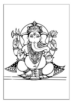 ganesha coloring pages