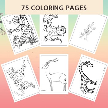 Discover the Wonders: Printable Wild Animal Coloring Pages Collection ...