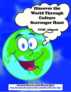 Preview of Discover the World Through Culture Scavenger Hunt:  CCSS Aligned