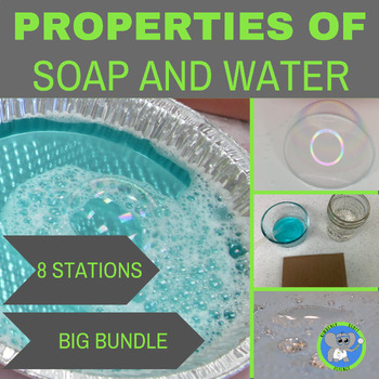 Preview of Properties of Water Molecules Science Stations | Bubbles and Surface Tension