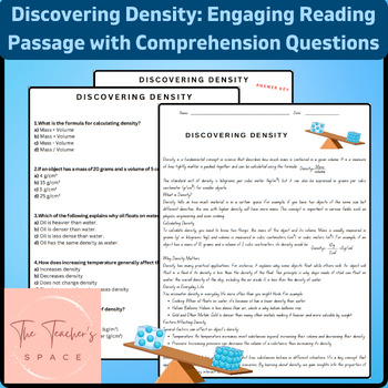 Preview of Discovering Density: Engaging Reading Passage with Comprehension Questions