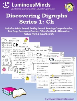 Preview of Digraph Worksheet Bundle Pack | Digraph: Ch