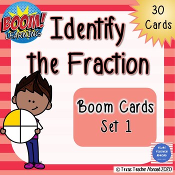 Preview of Discovering Fractions: Identify the Fraction (Set 1 of 3) Boom Cards™