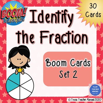 Preview of Discovering Fractions: Identify the Fraction (Set 2 of 3) Boom Cards™