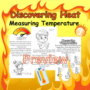 Preview of Discovering Heat: Understanding and Measuring Heat - Coloring/Activities pages.