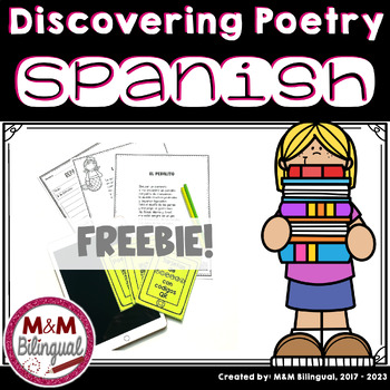 Preview of FREE Poetry Activities in Spanish with Audio | Poemas y poesia
