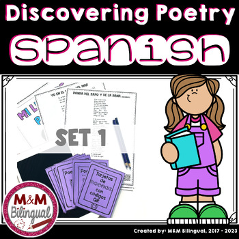 Preview of Spanish Poetry Set 1 - Spanish Poems with Audio and Activities Poemas