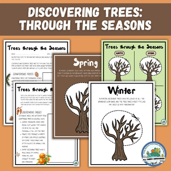 Preview of Discovering Trees Through the Seasons: Coniferous & Deciduous Worksheets