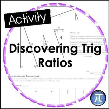 Preview of Discovering Trig Ratios Activity