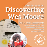 Discovering Wes Moore End of Book Assessments Middle Schoo