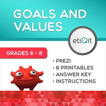 Preview of Goals, Values & Decision-Making Middle School Mini-Unit | Prezi & Printables